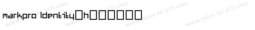 markpro ldentity-h字体转换